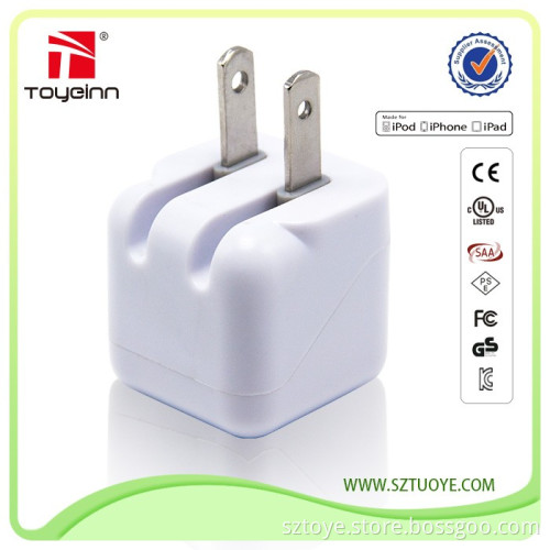 5V 1A Mini USB Portable Mobile Charger Foldable US Plug Any color